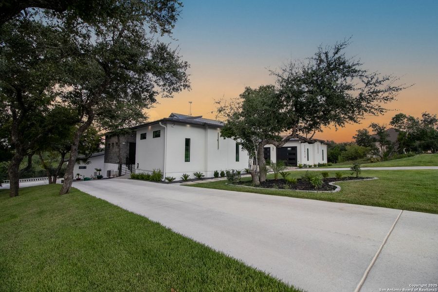 Front exterior of a new home in , San Antonio, TX, highlighting curb appeal (Image 24). Front exterior of a new home in , San Antonio, TX, highlighting curb appeal (Image 24).