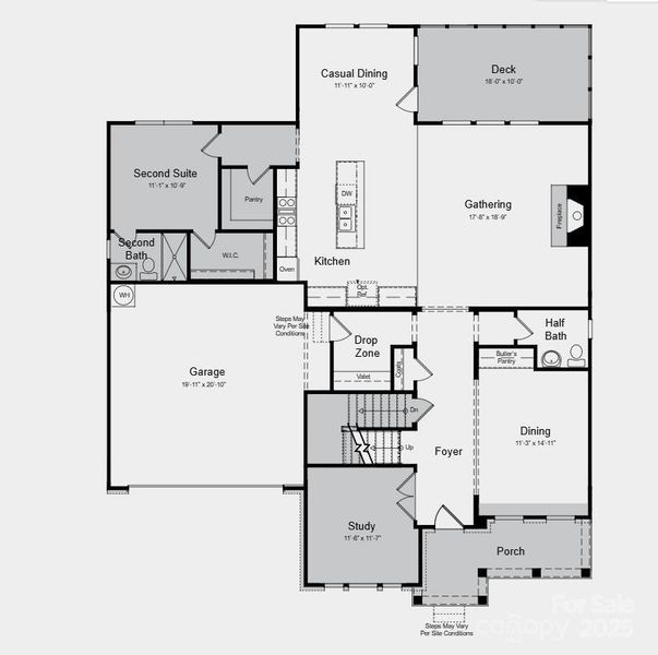 Additional highlights include: study, first floor guest suite with full bath, deck, additional bathroom upstairs, fully finished basement with bedroom suite and full bath, tankless gas water heater, fireplace. Additional highlights include: study, first floor guest suite with full bath, deck, additional bathroom upstairs, fully finished basement with bedroom suite and full bath, tankless gas water heater, fireplace.