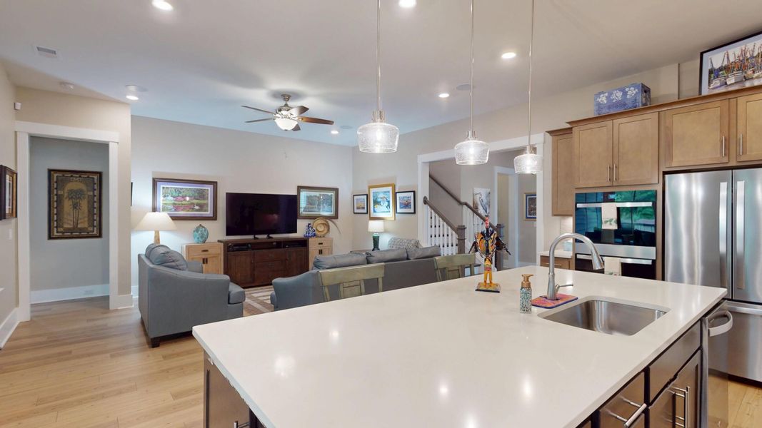 Furnished interior view inside a new home in Summerwind Crossing at Lakes of Cane Bay, Summerville (Image 37).