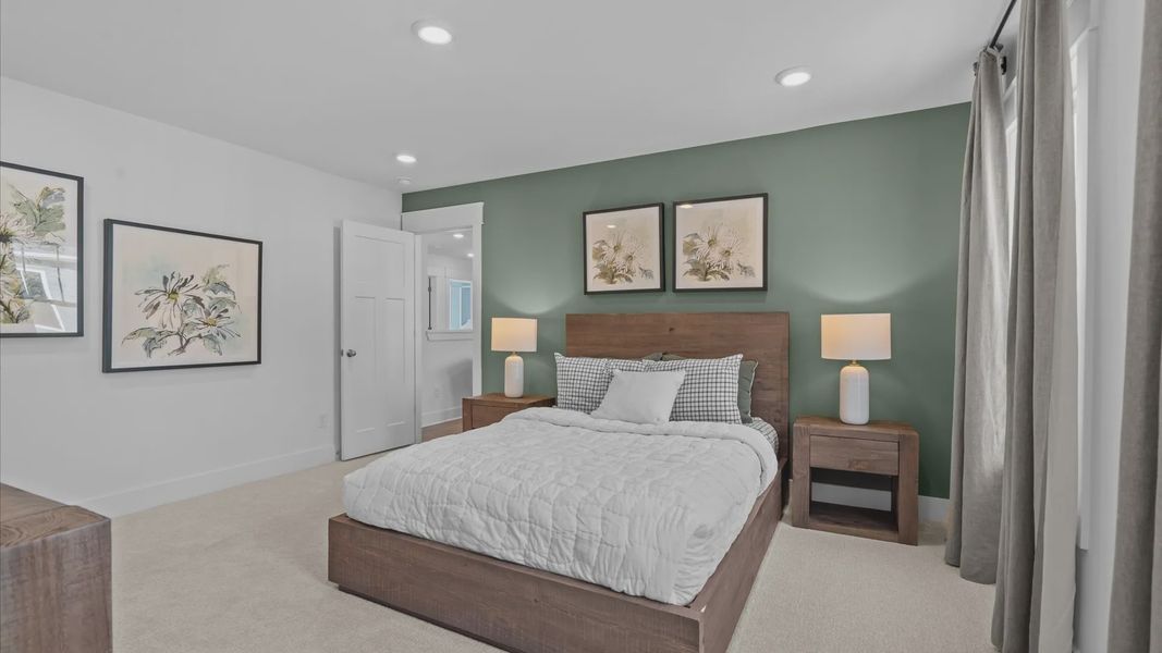 Furnished interior view inside a new home in Creeks at Midway, Anderson (Image 24).