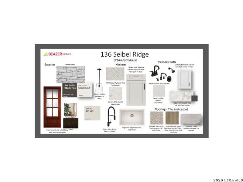 Sample of building materials used in homes in Cibolo Crossing, Universal City (Image 12). Sample of building materials used in homes in Cibolo Crossing, Universal City (Image 12).