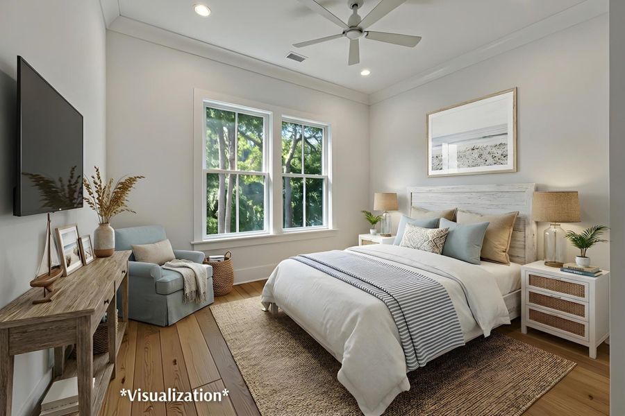 Furnished interior view inside a new home in , Seabrook Island (Image 18).