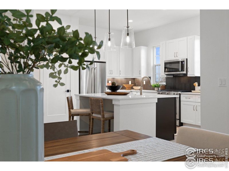 Furnished interior view inside a new home in Westerly, Erie (Image 2).