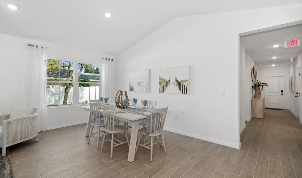 Delightful dining area