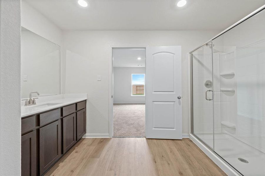 Furnished interior view inside a new home in Retreat at Fossil Creek, Fort Worth (Image 4).