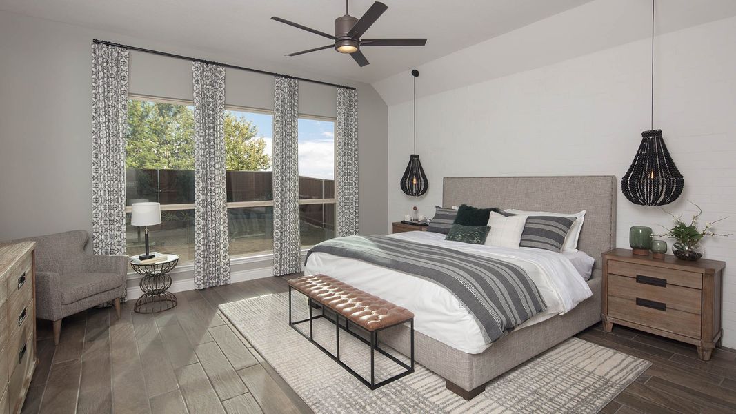 Furnished interior view inside a new home in Lariat 45', Liberty Hill (Image 16).