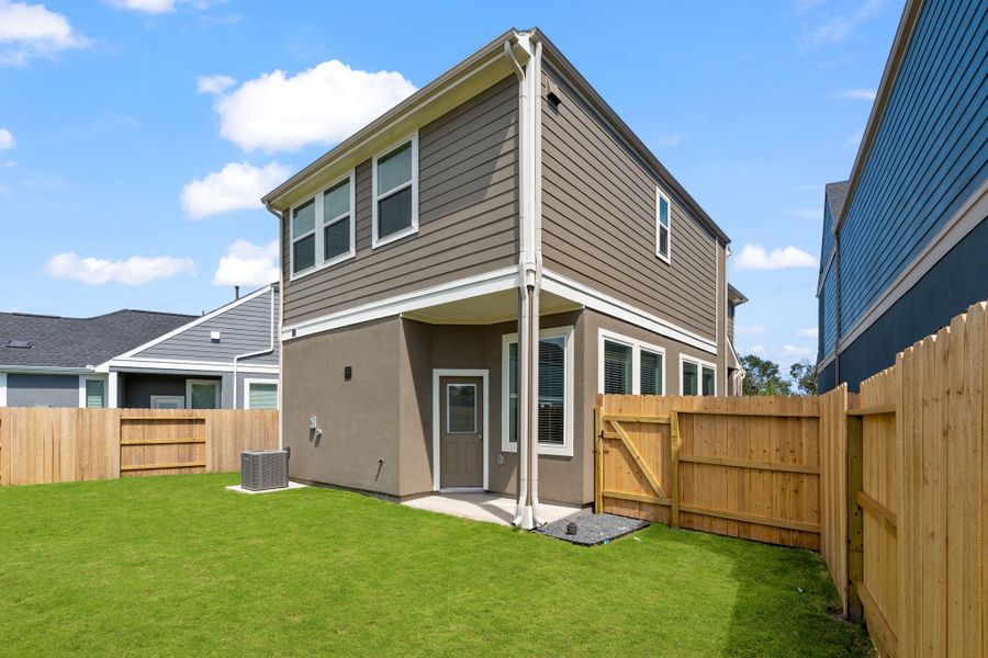 Exterior details and patio area of a home in Park Hill, Stafford (Image 24). Exterior details and patio area of a home in Park Hill, Stafford (Image 24).