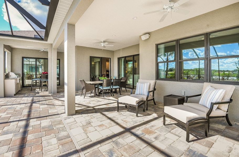 Representative exterior details of a home built from the Captiva by Neal Communities in Canoe Creek, Parrish (Image 4). Representative exterior details of a home built from the Captiva by Neal Communities in Canoe Creek, Parrish (Image 4).