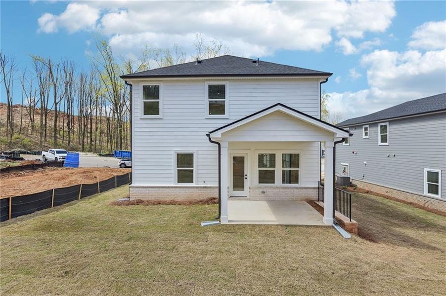 Exterior details and patio area of a home in Hemingway - Reserve Series, Cumming (Image 30).