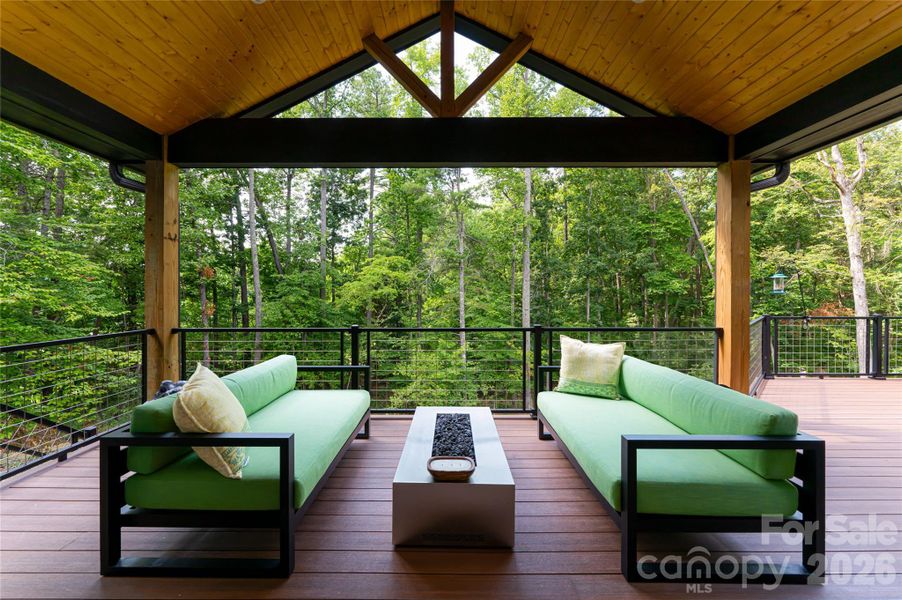 Exterior details and patio area of a home in , Weaverville (Image 3).
