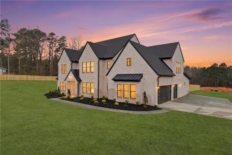Front exterior of a new home in , Buford, GA, highlighting curb appeal (Image 23).