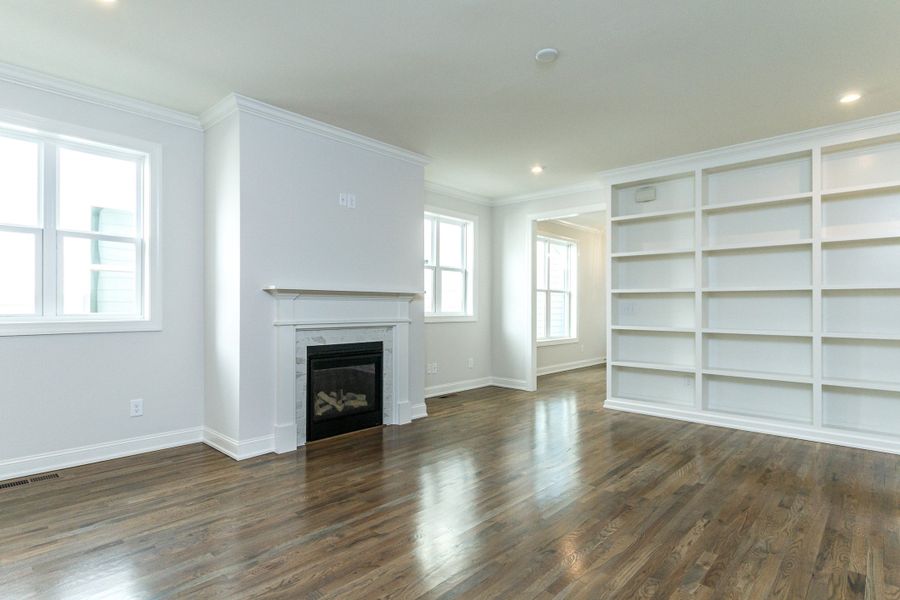 Representative unfurnished interior of a home built from the Cameron by Homes by Dickerson in Wendell Falls, Wendell (Image 18). Representative unfurnished interior of a home built from the Cameron by Homes by Dickerson in Wendell Falls, Wendell (Image 18).
