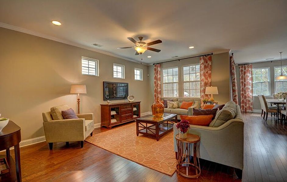 Furnished interior view inside a new home in Waterside at Lakes of Cane Bay: Coastal Collection, Summerville (Image 3).
