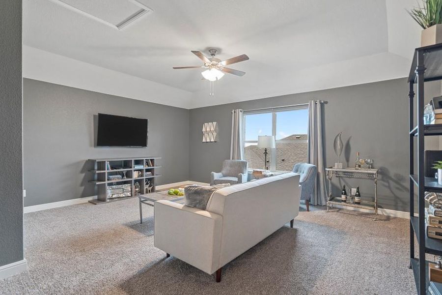 Furnished interior view inside a new home in Bluestem, Rhome (Image 15).
