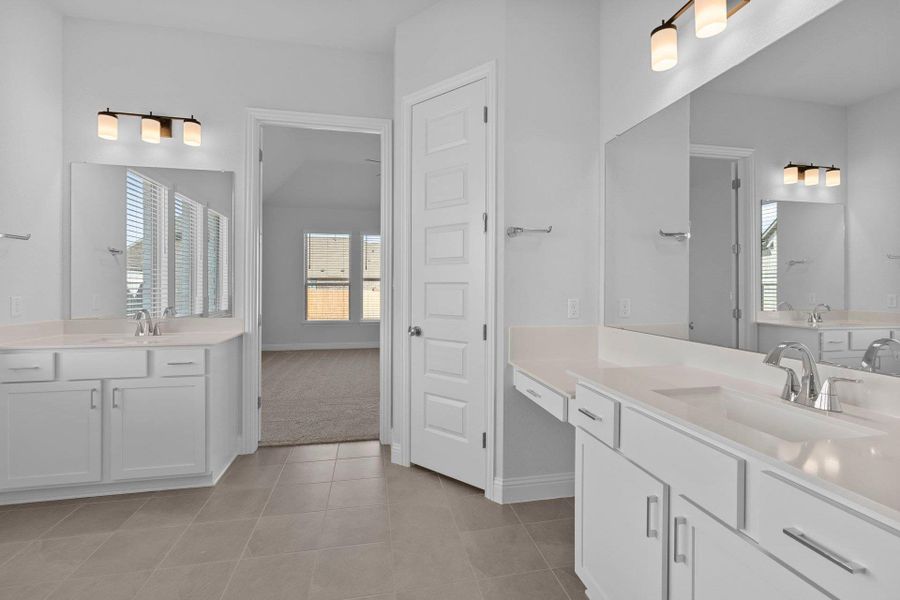 Primary Bath retreat with dual vanities Primary Bath retreat with dual vanities