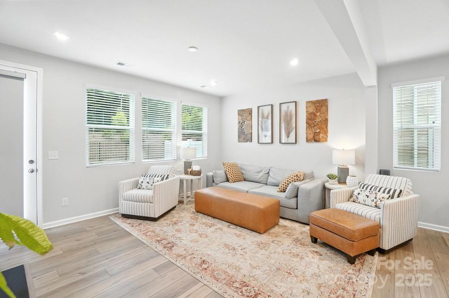 Furnished interior view inside a new home in Porter's Row, Charlotte (Image 12). Furnished interior view inside a new home in Porter's Row, Charlotte (Image 12).
