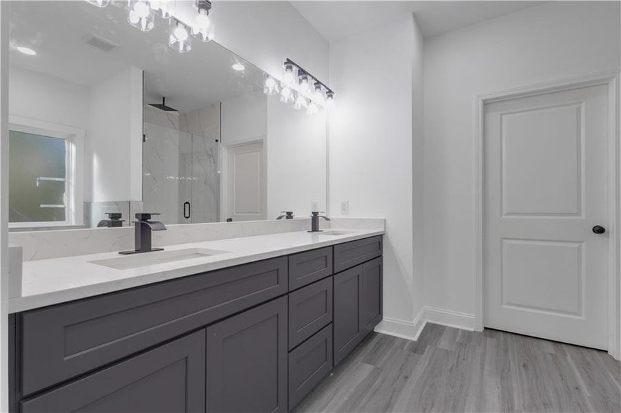 Furnished interior view inside a new home in , Fairburn (Image 17).