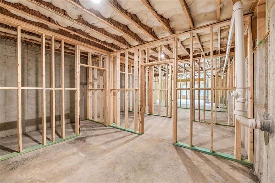 In-progress construction of a new home in Waterhaven, Cumming, GA (Image 50).