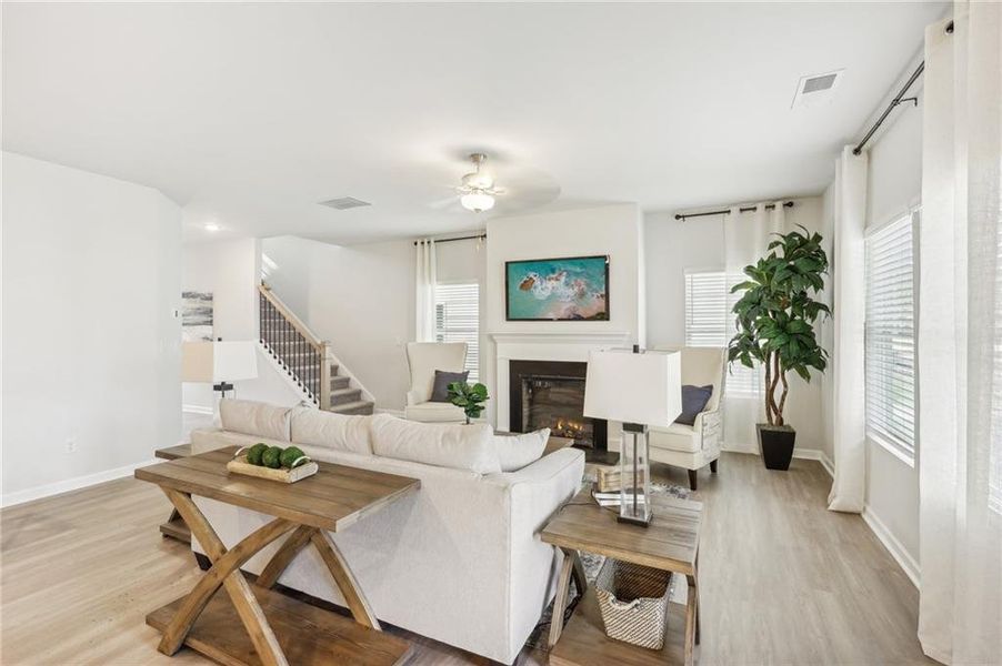 Furnished interior view inside a new home in Fairview Lake, Conyers (Image 43).