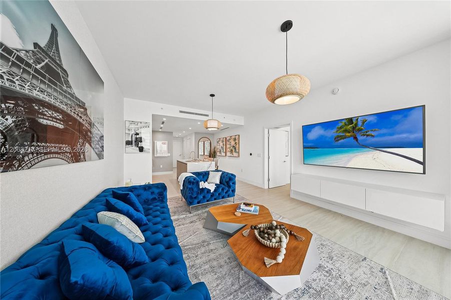 Furnished interior view inside a new home in , Miami (Image 3).