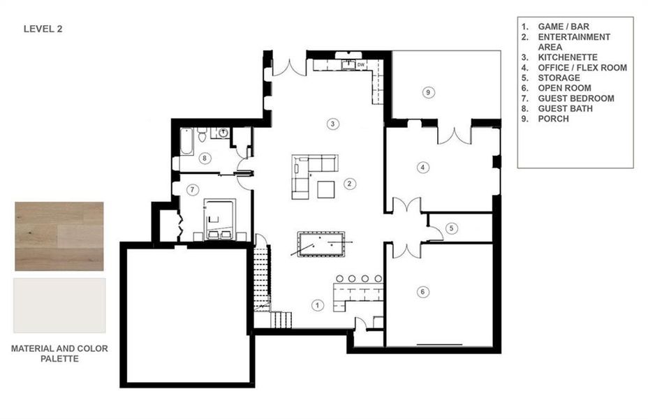 2D floor plan layout of this home in , Atlanta, GA (Image 6). 2D floor plan layout of this home in , Atlanta, GA (Image 6).