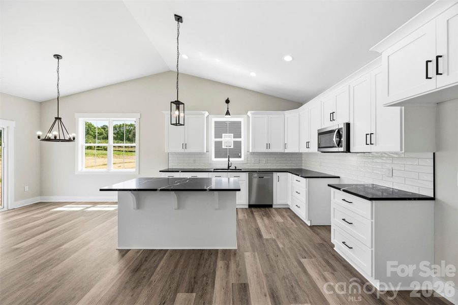 Furnished interior view inside a new home in , Albemarle (Image 13).