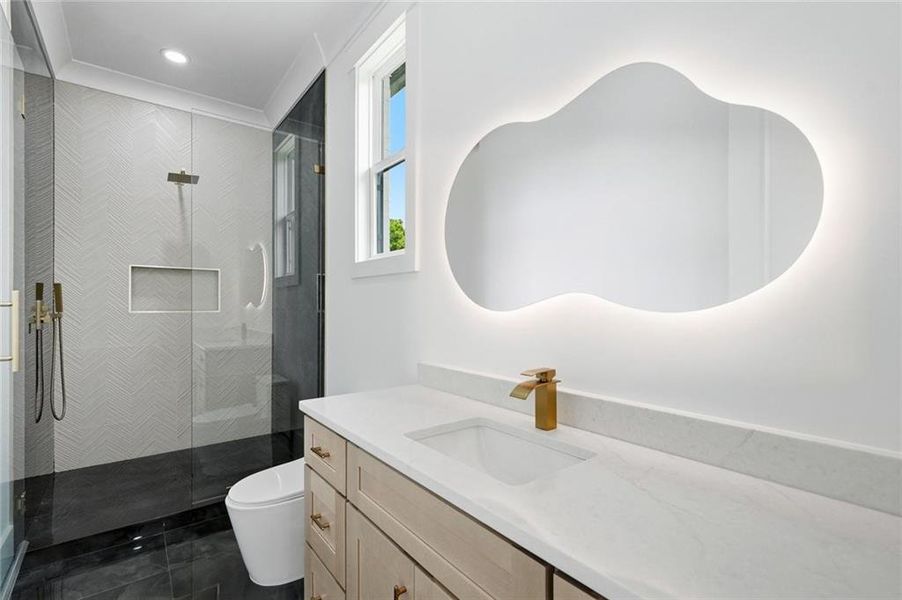 Furnished interior view inside a new home in , Buford (Image 18).