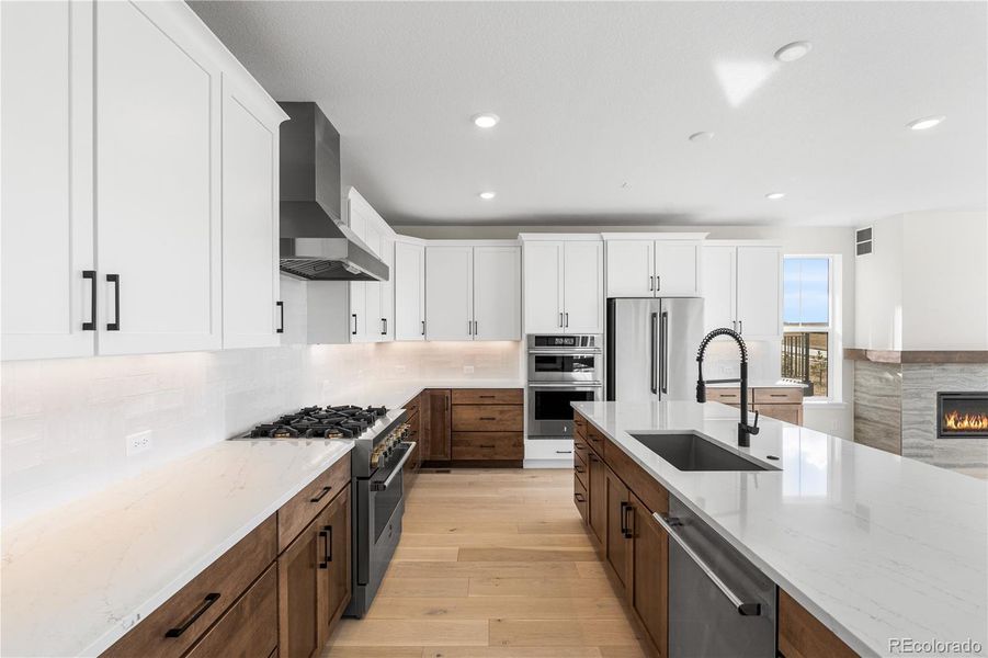 Furnished interior view inside a new home in Gallery at The Canyons, Castle Pines (Image 19).