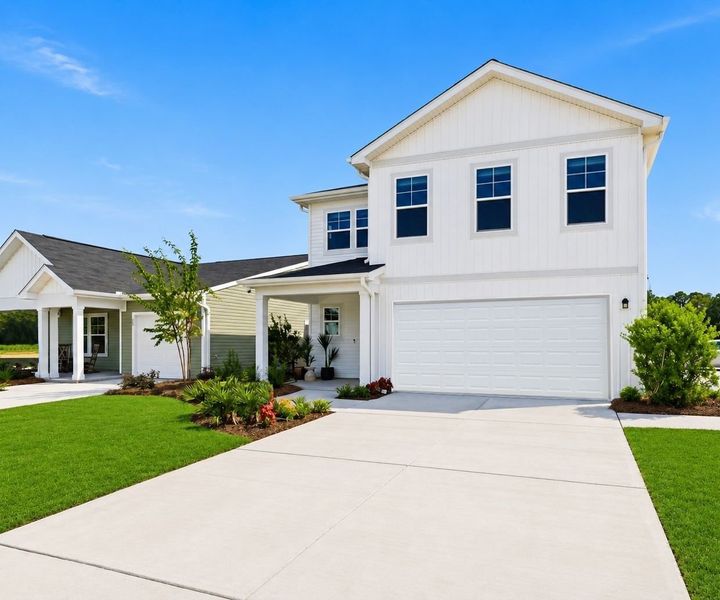 Representative exterior photo of a completed home built from the Frazier by Stanley Martin Homes in Essence at Bent Creek Village, Thomson, GA (Image 74). Representative exterior photo of a completed home built from the Frazier by Stanley Martin Homes in Essence at Bent Creek Village, Thomson, GA (Image 74).