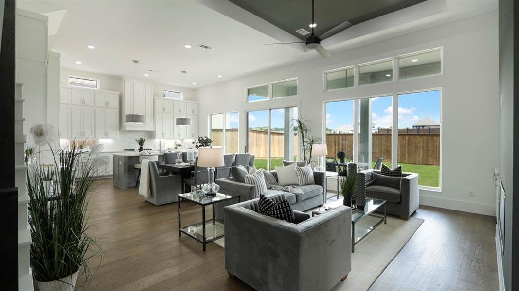 Furnished interior view inside a new home in Rio Vista at Kelly Ranch, Aledo (Image 22).