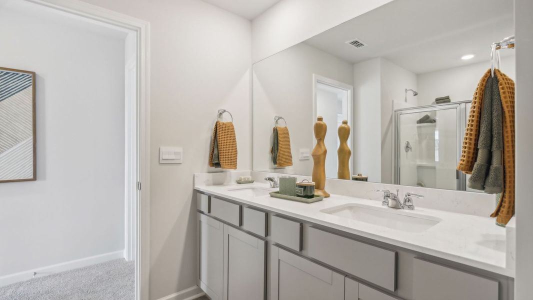 Furnished interior view inside a new home in River Landing Townhomes, Murfreesboro (Image 24).