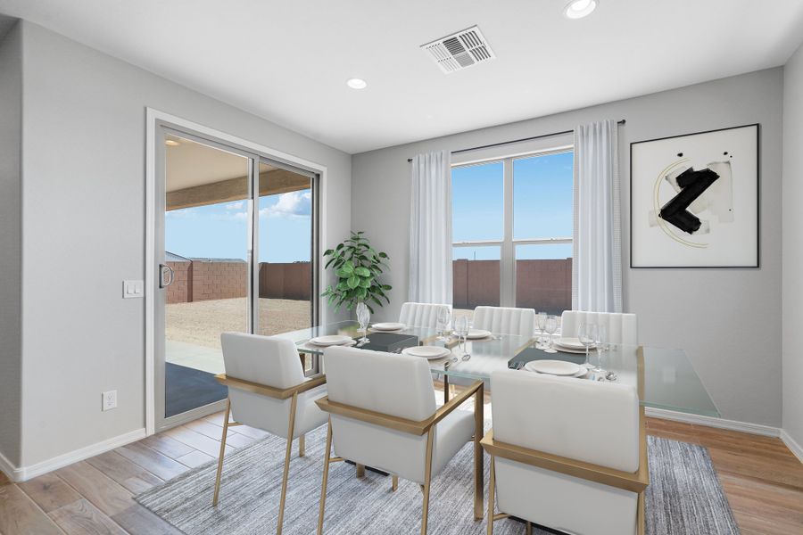 Representative furnished interior of a home built from the Redrock by Taylor Morrison in Artisan at Asante Passage Collection, Surprise (Image 3).
