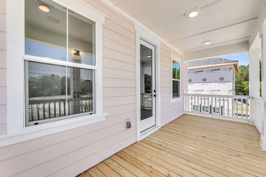 Exterior details and patio area of a home in Miller's Crossing, Johns Island (Image 25). Exterior details and patio area of a home in Miller's Crossing, Johns Island (Image 25).