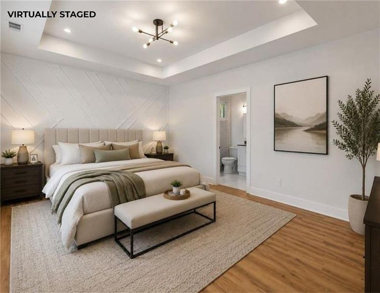 Furnished interior view inside a new home in , Flowery Branch (Image 10).
