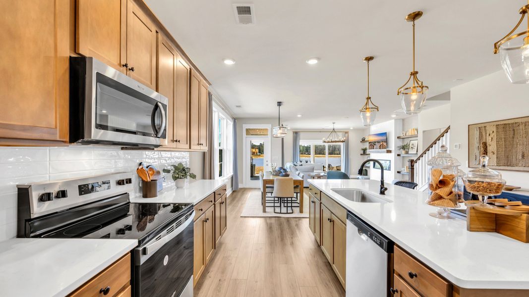 Representative furnished interior of a home built from the Lighthouse by DRB Homes in Chestnut Farms, Longs (Image 12).