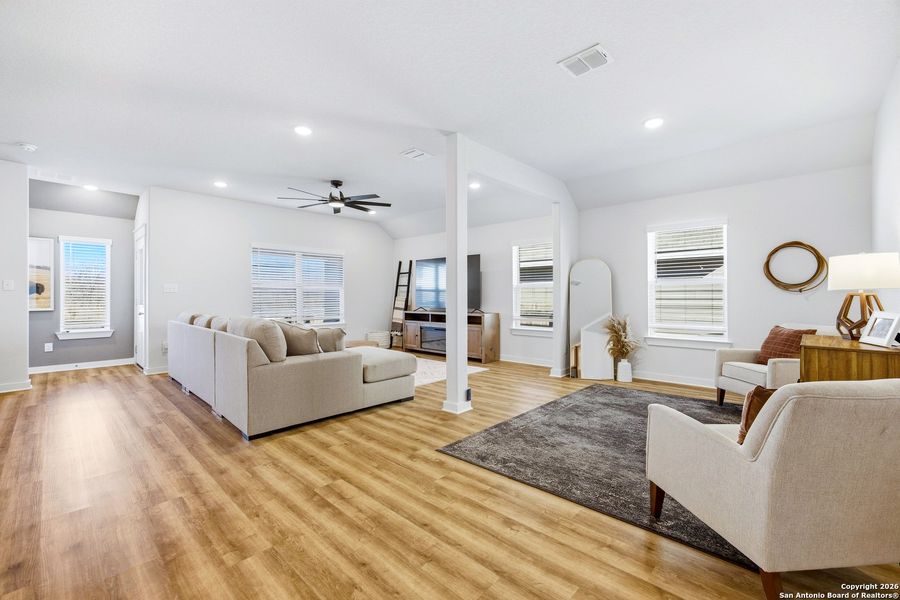 Furnished interior view inside a new home in , New Braunfels (Image 11).