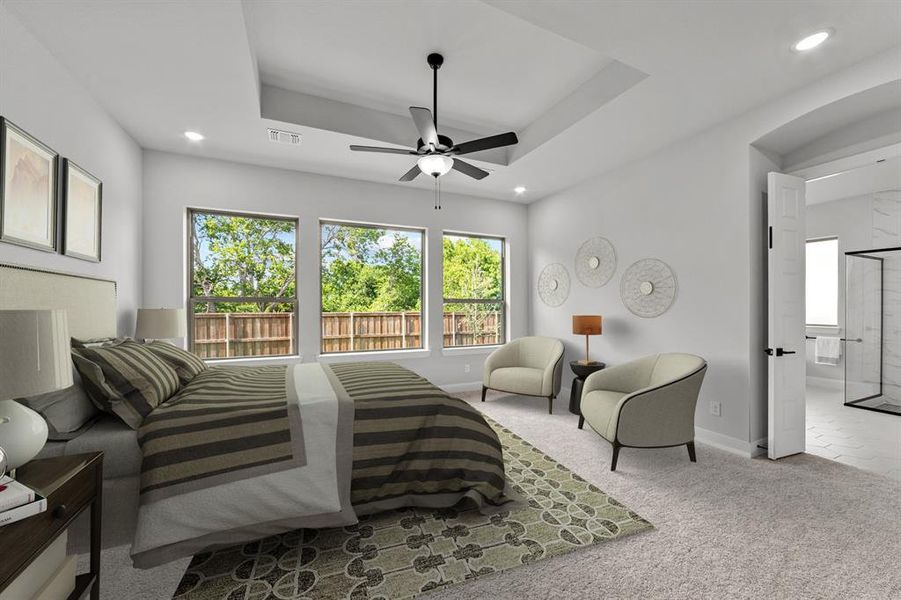 Furnished interior view inside a new home in South Pointe Manor Series, Mansfield (Image 5). Furnished interior view inside a new home in South Pointe Manor Series, Mansfield (Image 5).