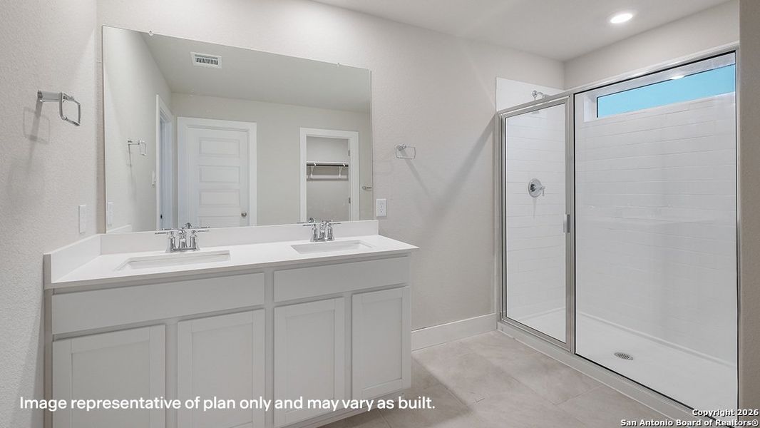 Furnished interior view inside a new home in Brookstone Creek, San Antonio (Image 4).