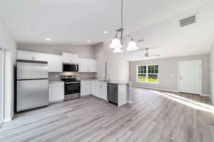 Furnished interior view inside a new home in , Ocala (Image 3).