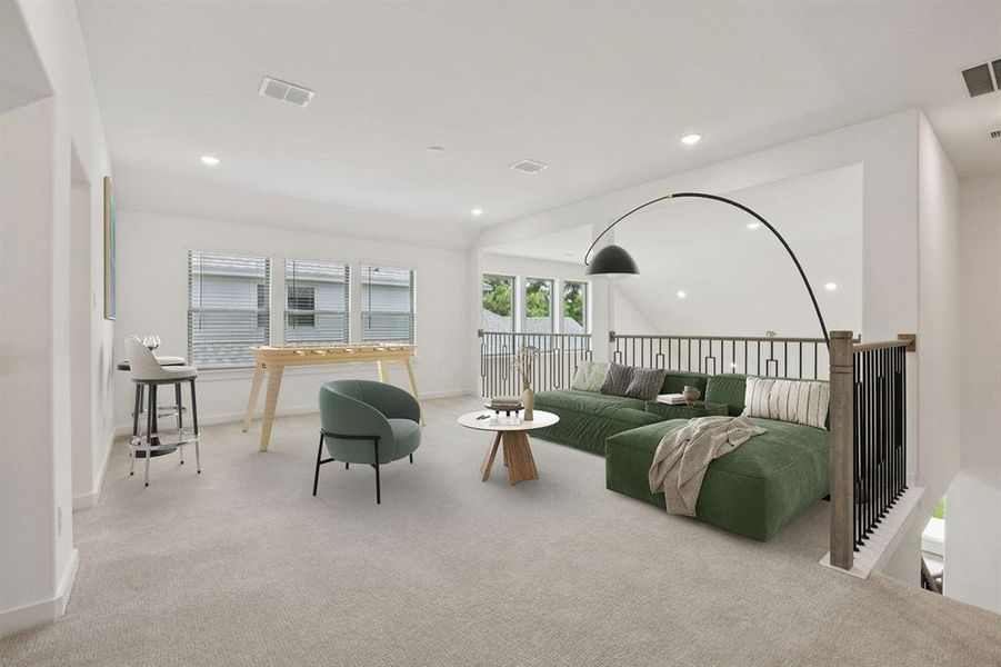 Game Room in the Monet II home plan by Trophy Signature Homes – REPRESENTATIVE PHOTO