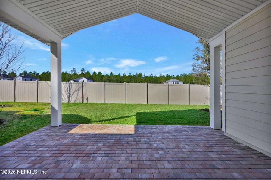 Exterior details and patio area of a home in Seabrook Village at Seabrook, Ponte Vedra (Image 3).