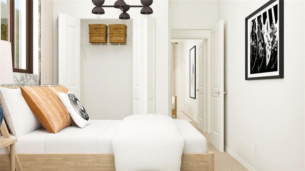 Furnished interior view inside a new home in Luminara, Miami (Image 16).