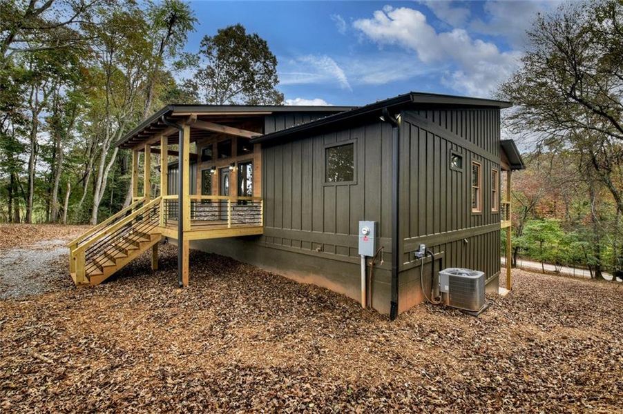 Exterior details and patio area of a home in , Blue Ridge (Image 20).