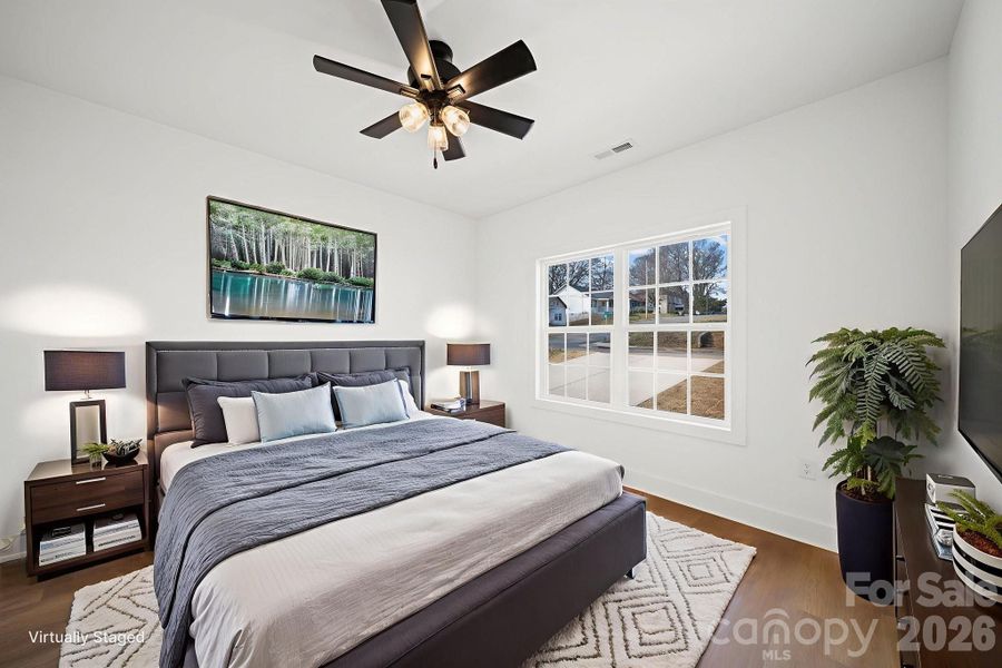 Primary Bedroom Virtually Staged Primary Bedroom Virtually Staged