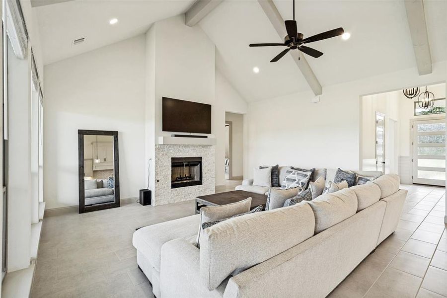 Furnished interior view inside a new home in , Poolville (Image 12).