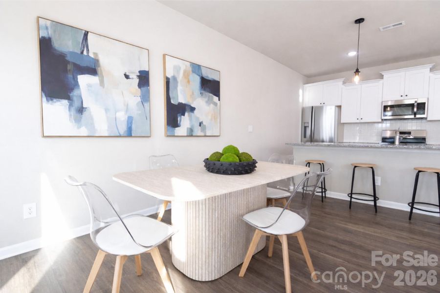 Furnished interior view inside a new home in , Charlotte (Image 18).