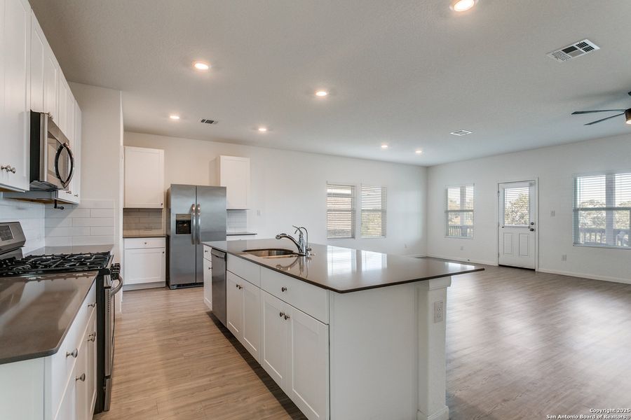 Furnished interior view inside a new home in Johnson Ranch: Westfield Collection, Bulverde (Image 8). Furnished interior view inside a new home in Johnson Ranch: Westfield Collection, Bulverde (Image 8).