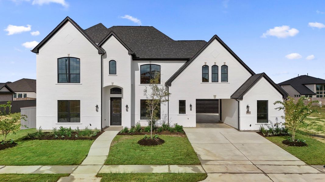 Front exterior of a new home in Jubilee, Hockley, TX, highlighting curb appeal (Image 25). Front exterior of a new home in Jubilee, Hockley, TX, highlighting curb appeal (Image 25).