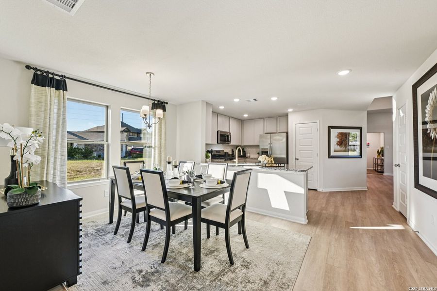 Furnished interior view inside a new home in Red Hawk Landing, San Antonio (Image 14).