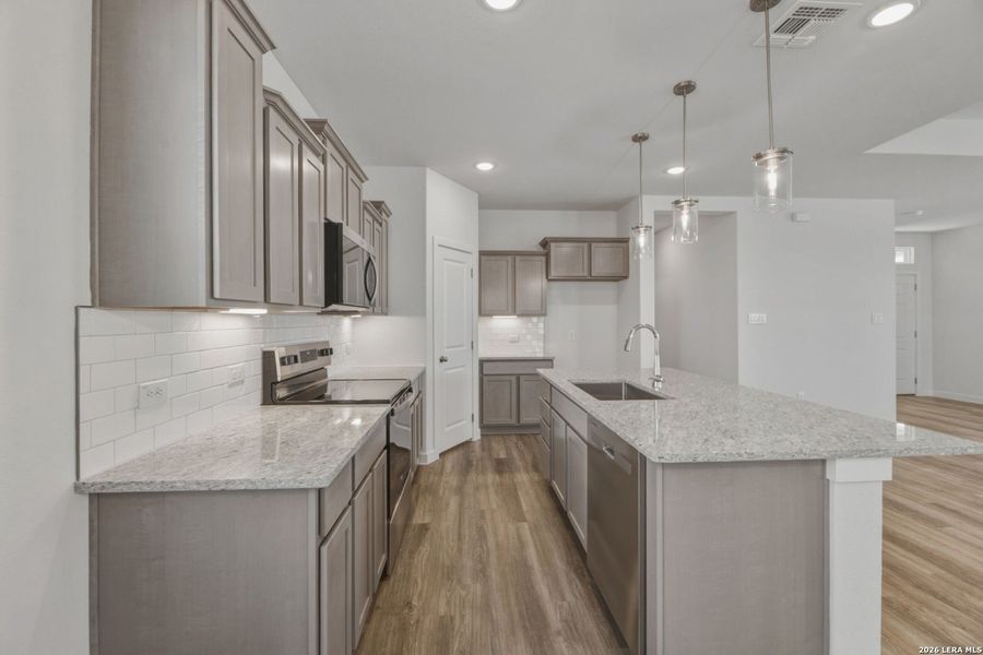 Furnished interior view inside a new home in , New Braunfels (Image 5).